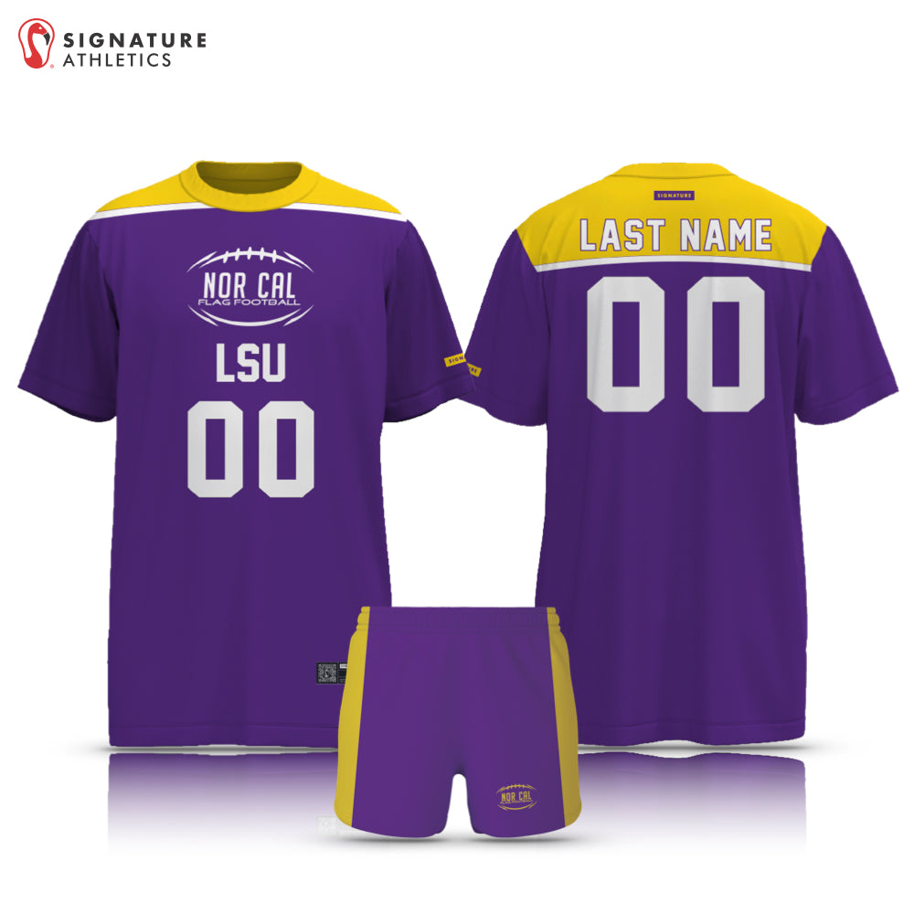 NorCal Flag Football LSU Purple Women's 2 Piece Player Package
