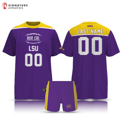 NorCal Flag Football LSU Purple Women's 2 Piece Player Package
