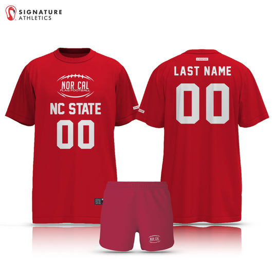NorCal Flag Football NC State Women's 2 Piece Player Package: NC State