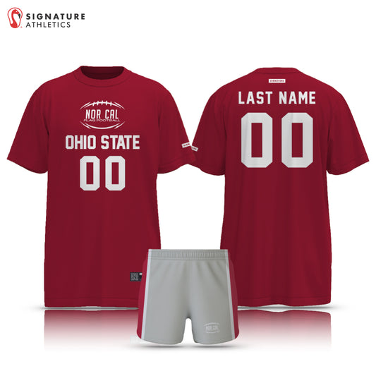 Norcal Flag Football Ohio State Men's 2 Piece Player Package: NorCal