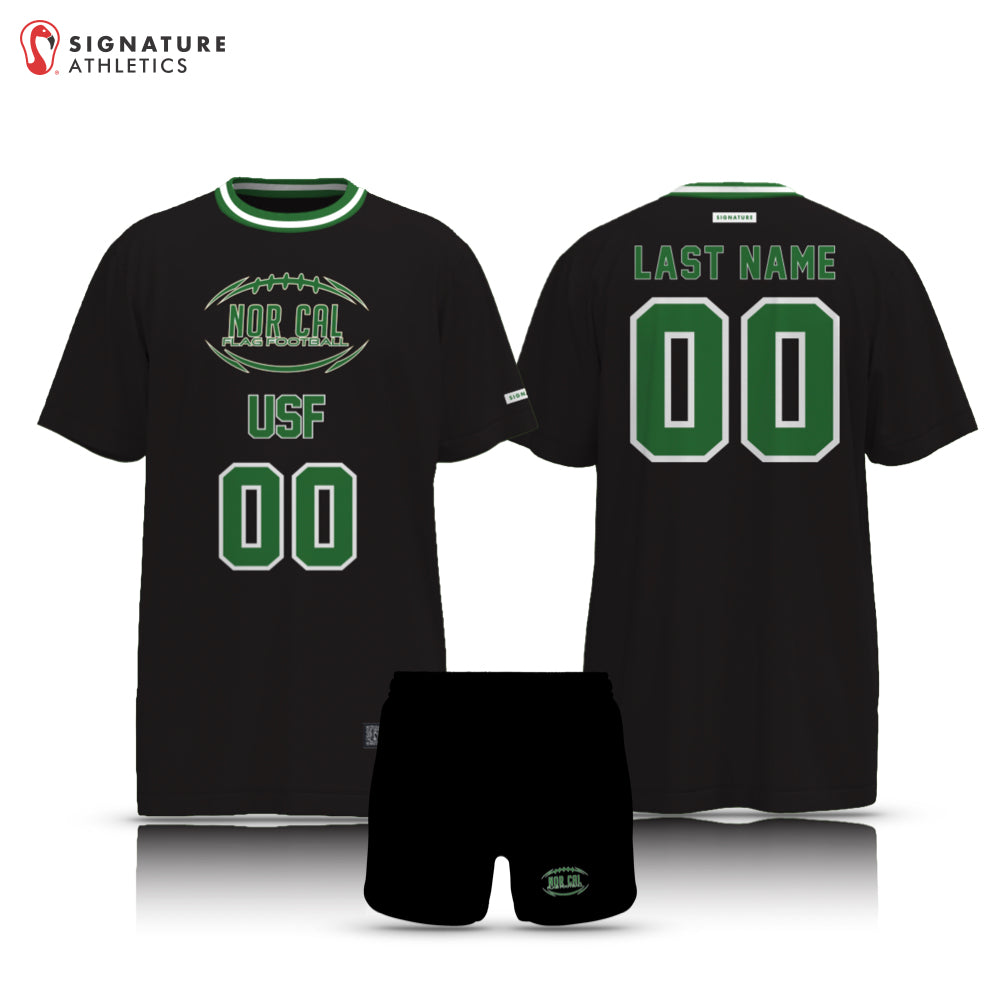 Norcal Flag Football Black USF Men's 2 Piece Player Package
