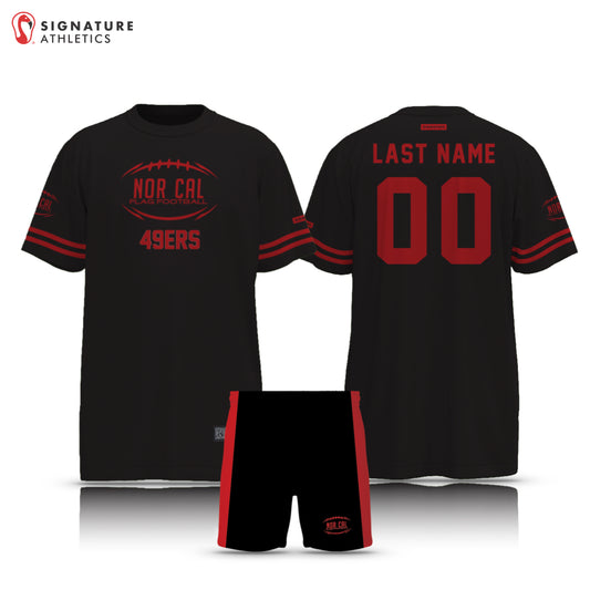 Norcal Flag Football Black San Francisco 49ers Men's 2 Piece Player Package