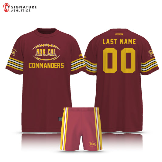 Norcal Flag Football Washington Commanders Men's 2 Piece Player Package