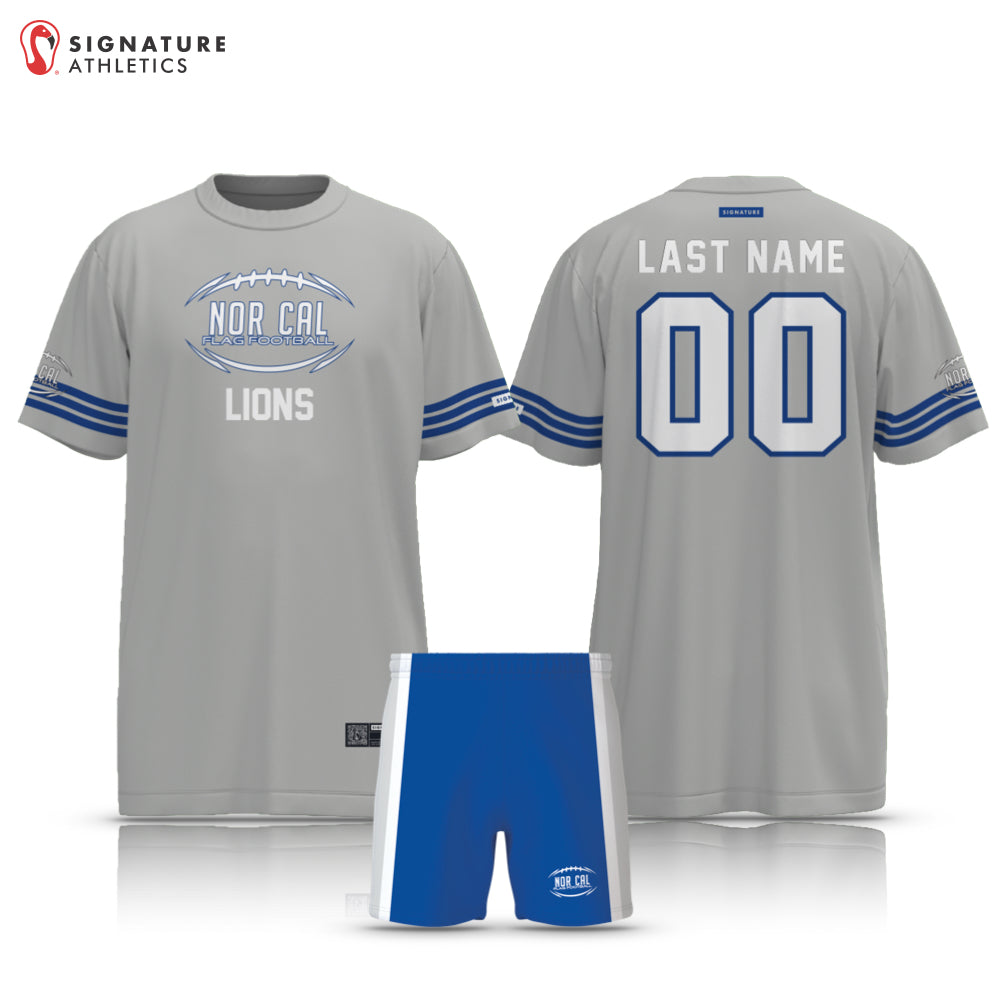 Norcal Flag Football Detroit Lions Men's 2 Piece Player Package: NorCal