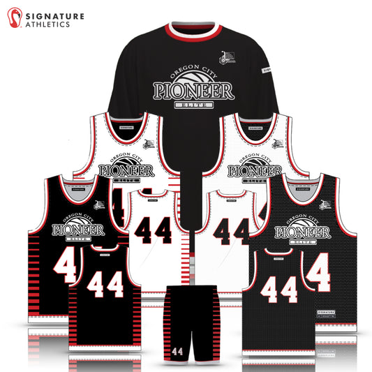 Pioneer Elite Basketball Men's 4 Piece Player Package: 8th Red