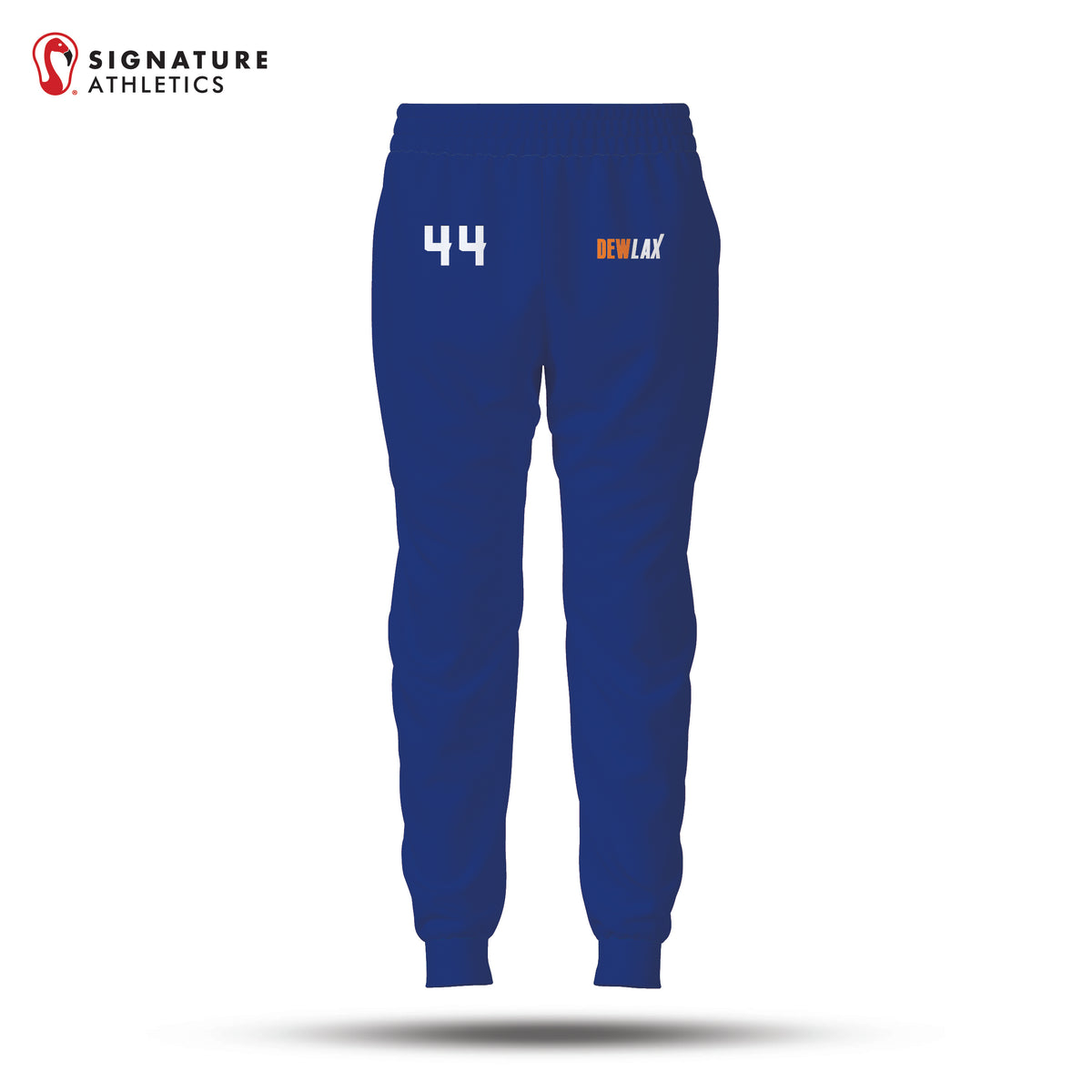 DEWLAX Women's Blue Pro Lightweight Dye Sub Joggers: DEWLAX