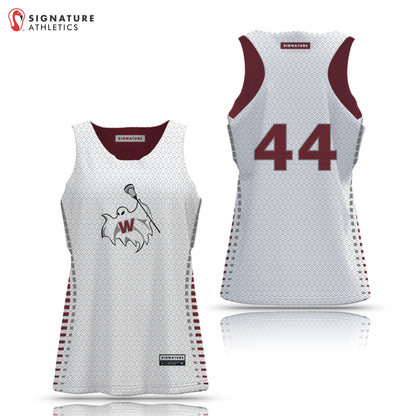Westford Youth Lacrosse 27-1 Women's Basic Tournament Pinnie White Side