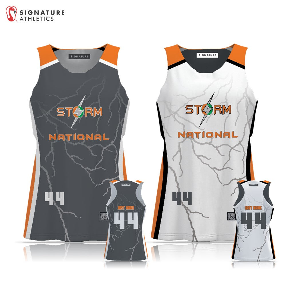 Storm Lacrosse Sports Women's Player Reversible Pinnie: NATIONAL