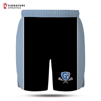 Georgetown-Triton Youth Lacrosse Summer 2026 men's black pro shorts front