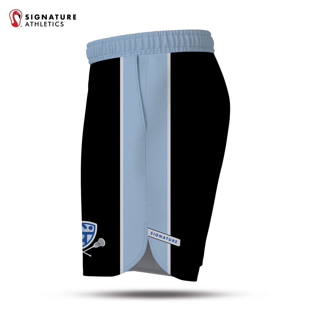 Georgetown-Triton Youth Lacrosse Summer 2026 men's black pro shorts left