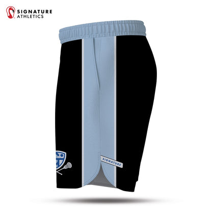 Georgetown-Triton Youth Lacrosse Summer 2026 men's black pro shorts left