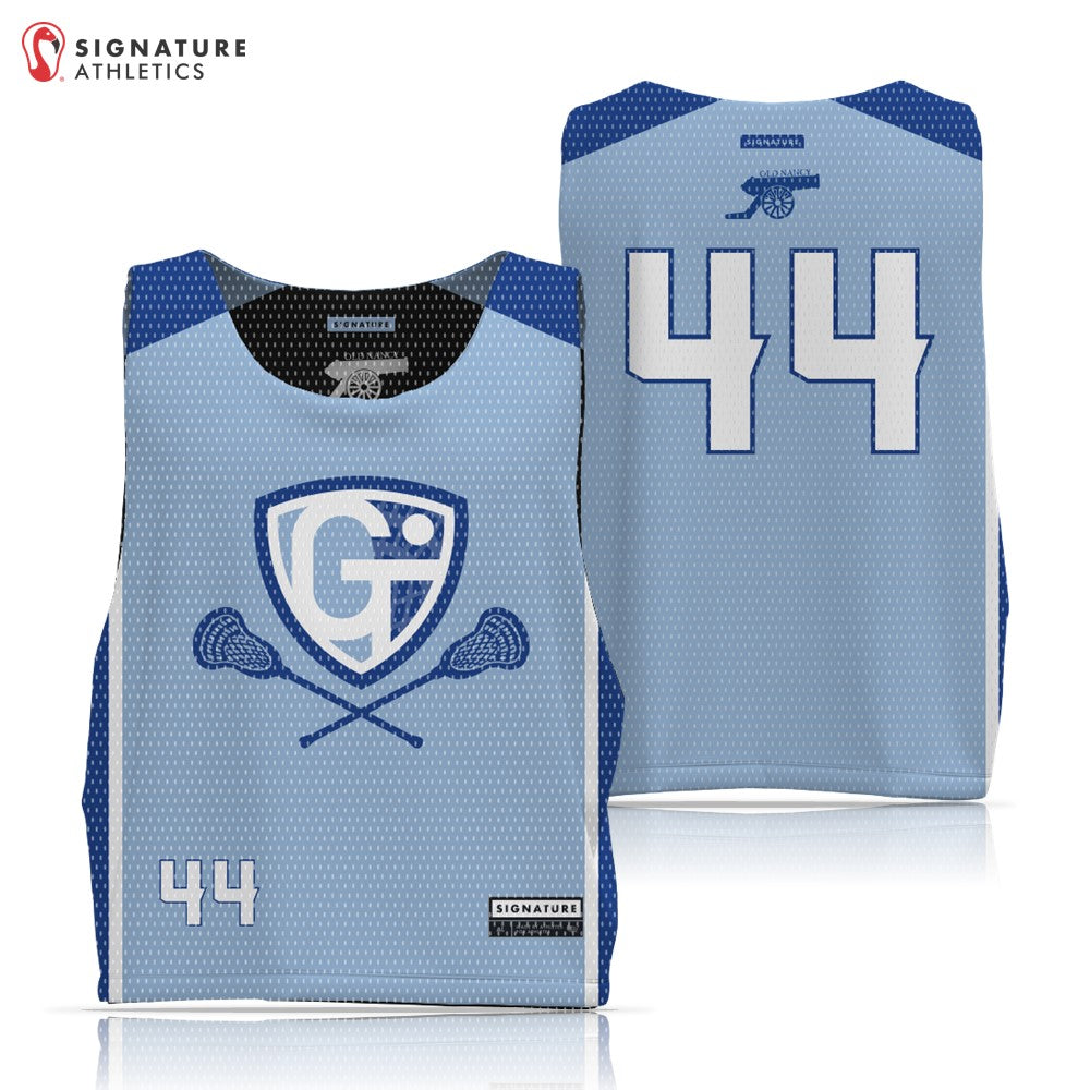 Georgetown-Triton Youth Lacrosse Summer 2026 men's reversible pinnie light side