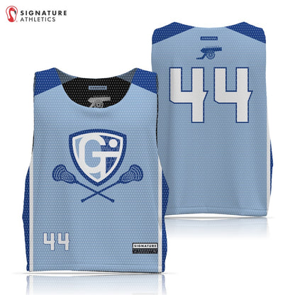 Georgetown-Triton Youth Lacrosse Summer 2026 men's reversible pinnie light side