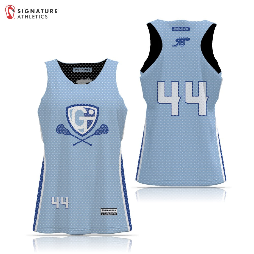 Georgetown-Triton Youth Lacrosse Summer 2026 women's basic reversible pinnie light side