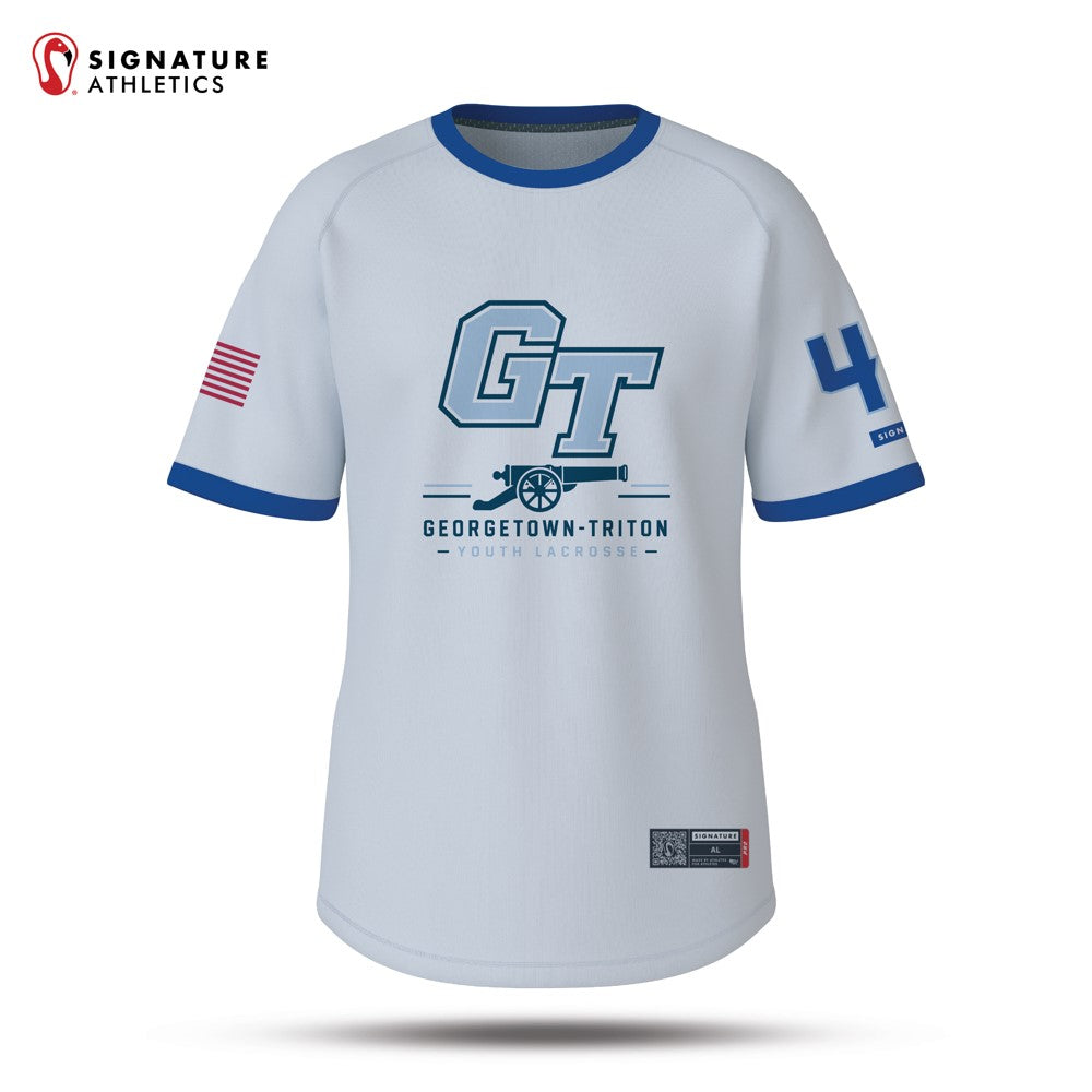 Georgetown-Triton Youth Lacrosse Summer 2026 men's pro short sleeve tech tee front