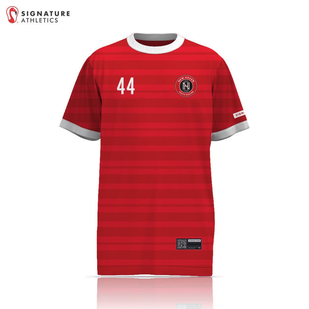 New Haven Youth Soccer 27-1 REC Red Short Sleeve Tech Tee Front