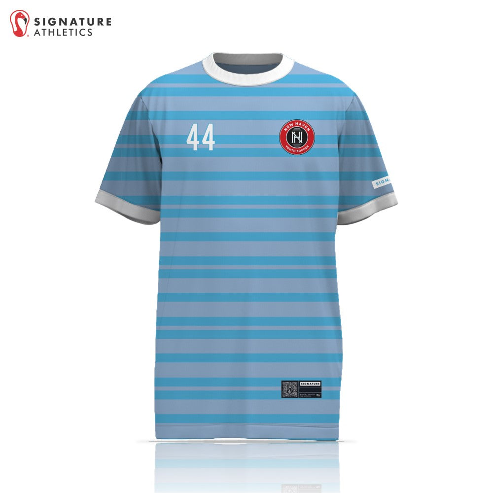 New Haven Youth Soccer 27-1 REC Blue Short Sleeve Tech Tee Front