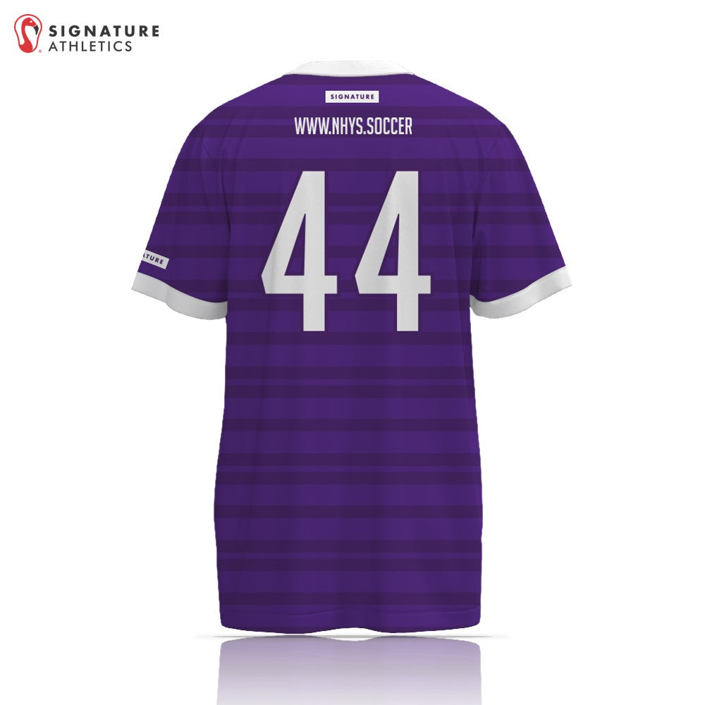 New Haven Youth Soccer 27-1 REC Purple Short Sleeve Tech Tee Back