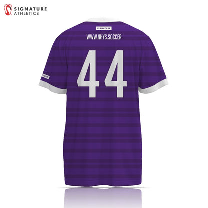 New Haven Youth Soccer 27-1 REC Purple Short Sleeve Tech Tee Back