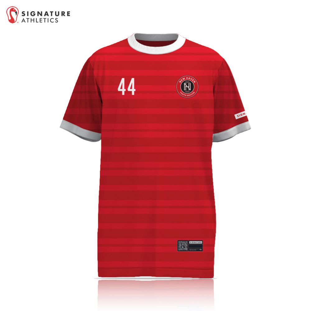 New Haven Youth Soccer 27-1 REC Red Short Sleeve Tech Tee Front