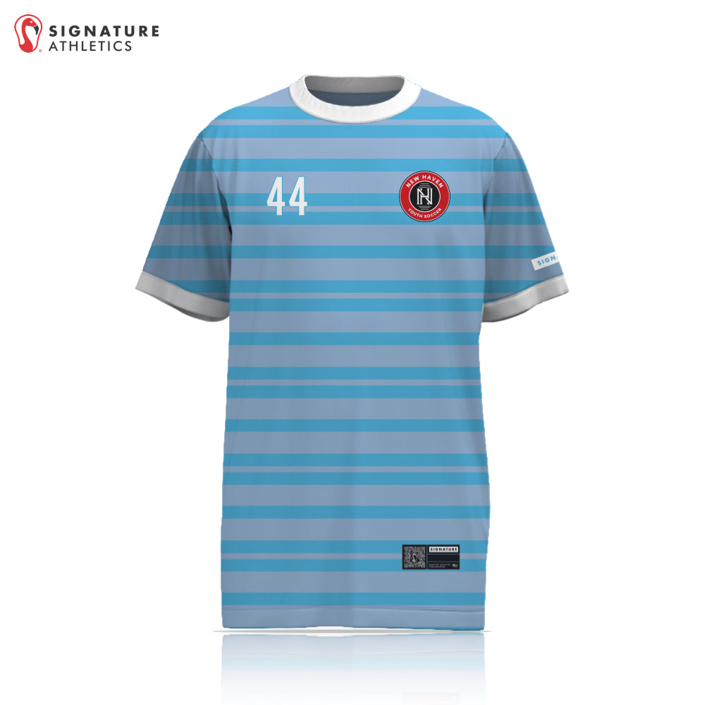 New Haven Youth Soccer 27-1 REC Blue Short Sleeve Tech Tee Front