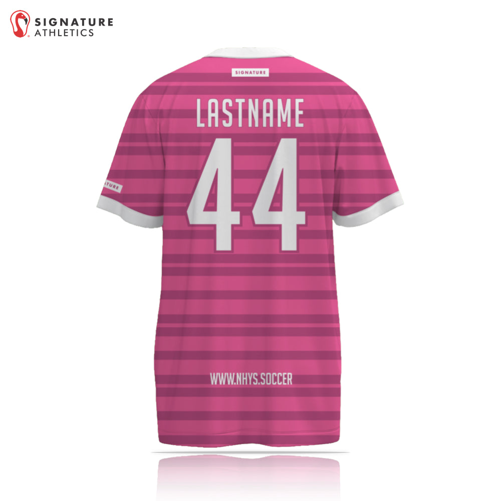 New Haven Youth Soccer 27-1 REC Pink Short Sleeve Tech Tee Back