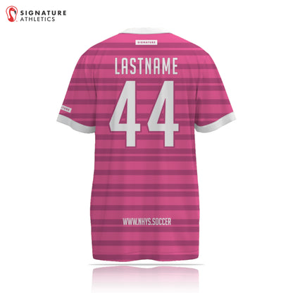 New Haven Youth Soccer 27-1 REC Pink Short Sleeve Tech Tee Back