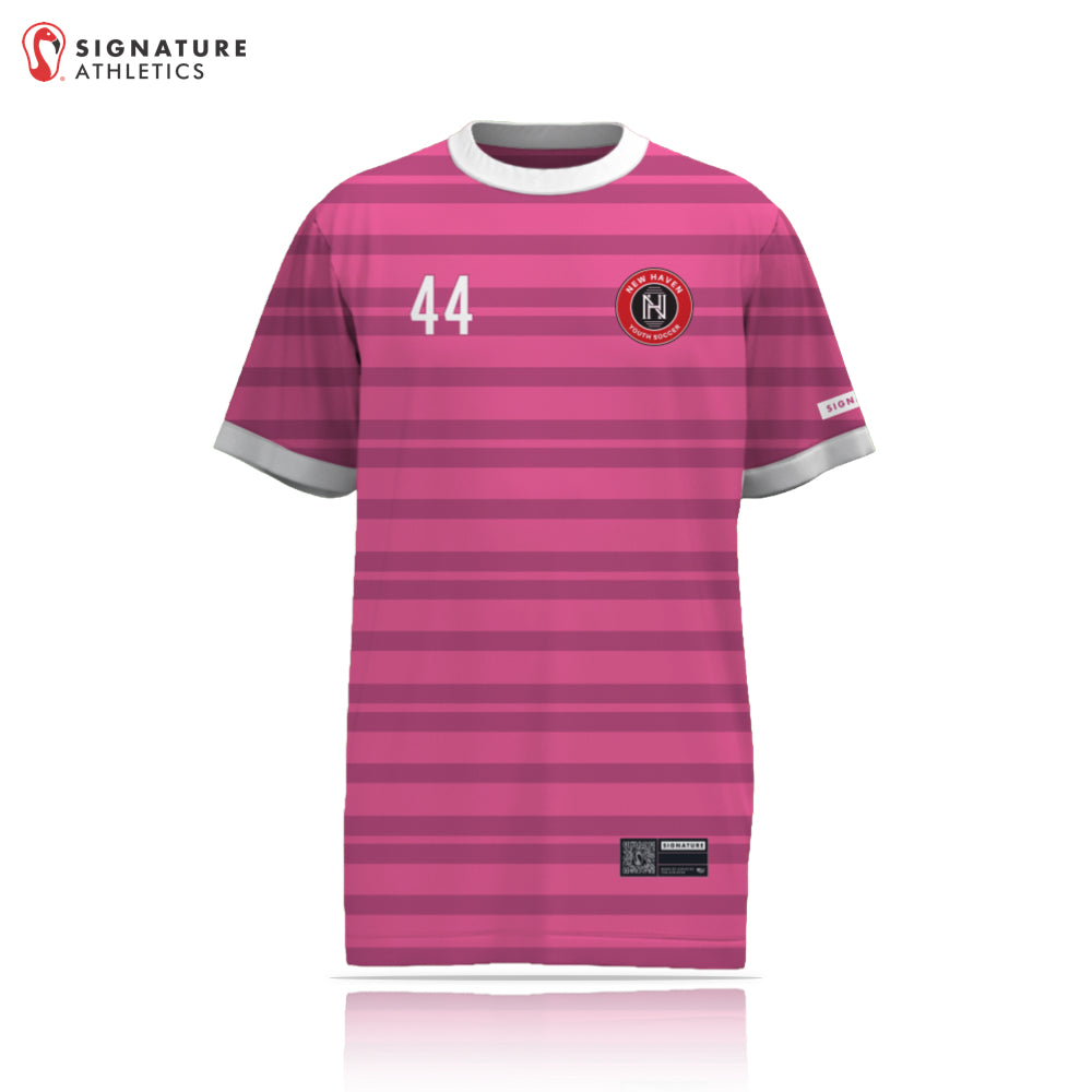 New Haven Youth Soccer 27-1 REC Pink Short Sleeve Tech Tee Front