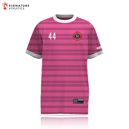 New Haven Youth Soccer 27-1 REC Pink Short Sleeve Tech Tee Front