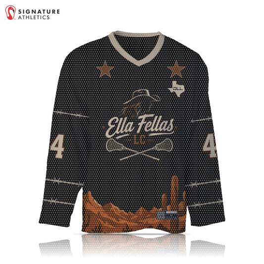 Ella Fellas Men's Basic Box Jersey Micro Hole Mesh Black: Ella Fellas
