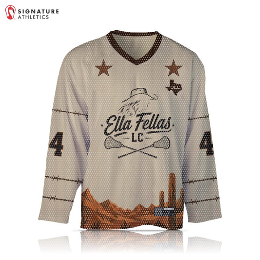 Ella Fellas Men's Basic Box Jersey Micro Hole Mesh White