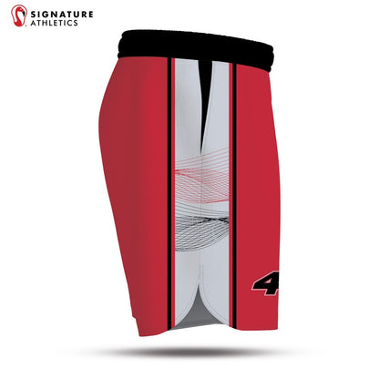 Pantalones cortos de juego de lacrosse para hombre de CG Trojans