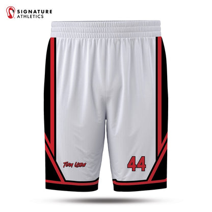 USBN South Atanta Crows Men's White Basketball Shorts