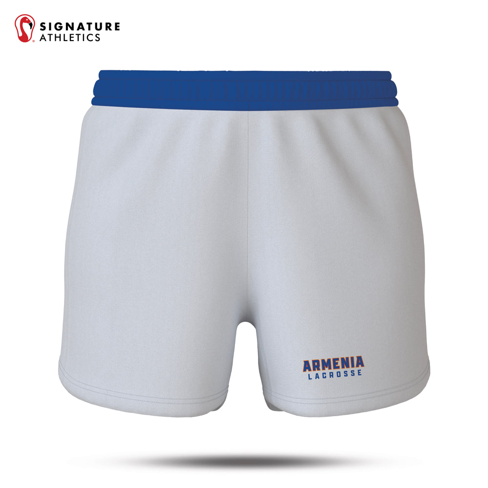 Armenia Lacrosse 25-2 Women's Goalie Game Shorts White Front