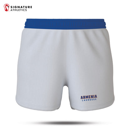 Armenia Lacrosse 25-2 Women's Goalie Game Shorts White Front