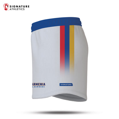 Armenia Lacrosse 25-2 Women's Goalie Game Shorts White Left
