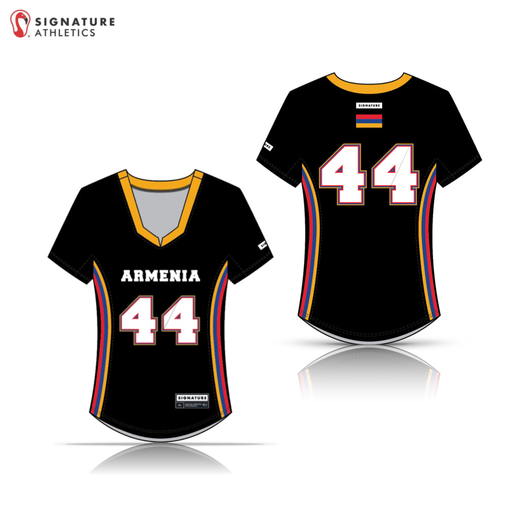 Armenia Lacrosse 25-2 Women's Goalie Player College Jersey Dark