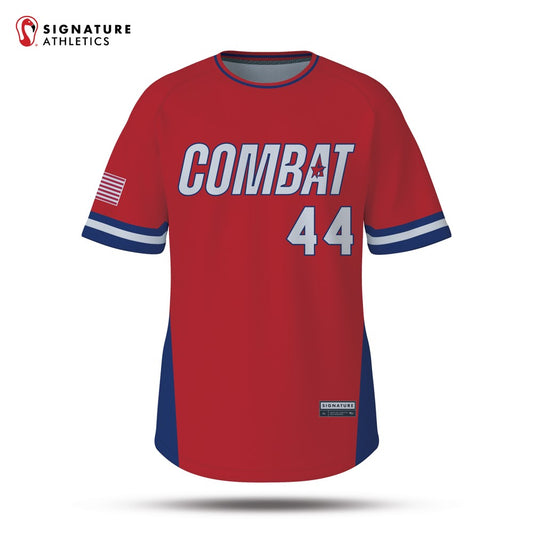 All Star Sports COMBAT Men's Red Combat Pro Tech Tee