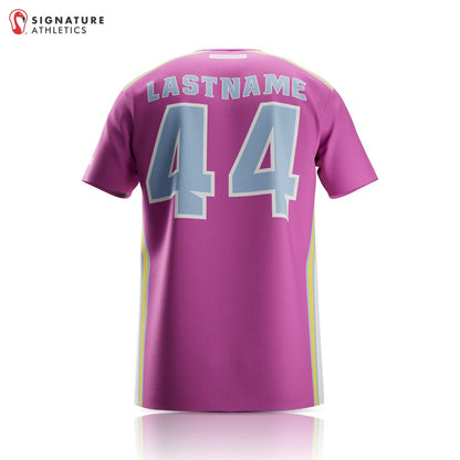 Reef Raiders Lacrosse Women's Pink Player Short Sleeve Tech Tee