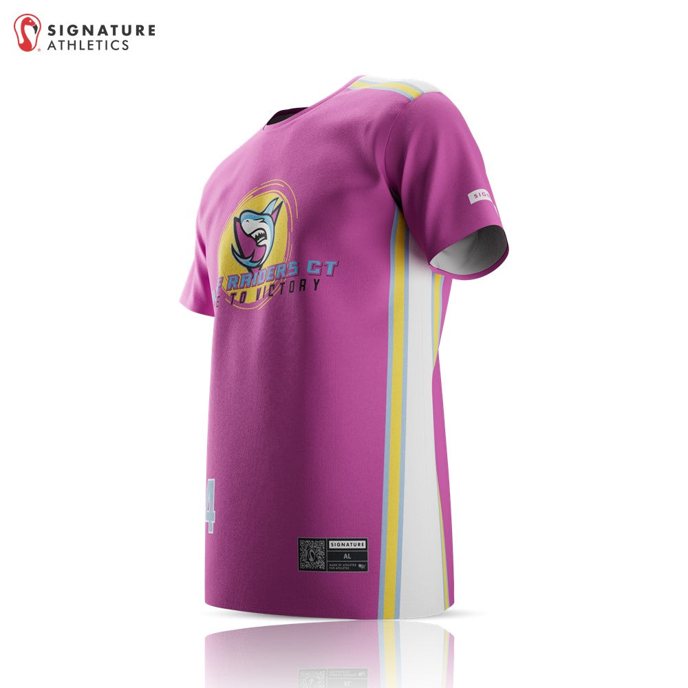 Reef Raiders Lacrosse Women's Pink Player Short Sleeve Tech Tee