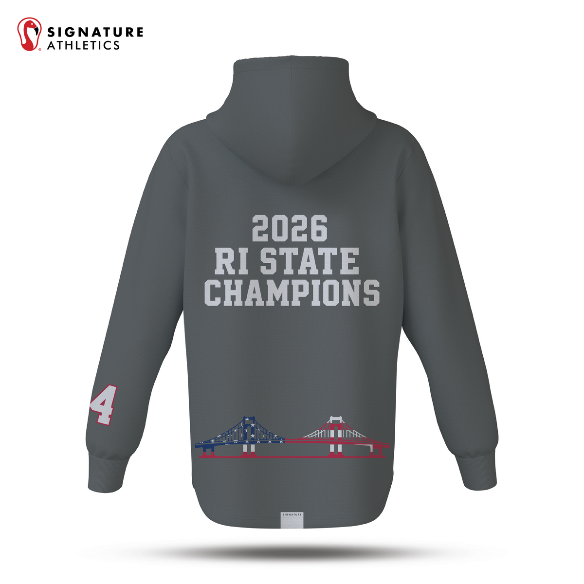 Portsmouth Youth Lacrosse Men's Pro Dye Sub Scuba Hoodie