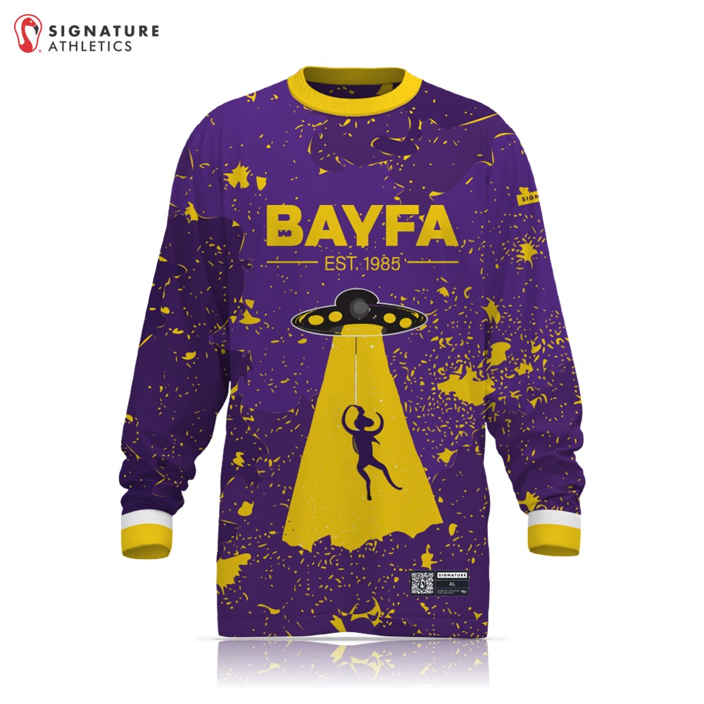 BAYFA Sold Separately Men's Long Sleeve Tech Tee Purple: BAYFA Standard Uniform