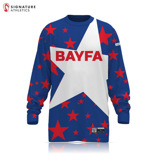 BAYFA Sold Separately Men's Long Sleeve Tech Tee Duke Blue: BAYFA Standard Uniform