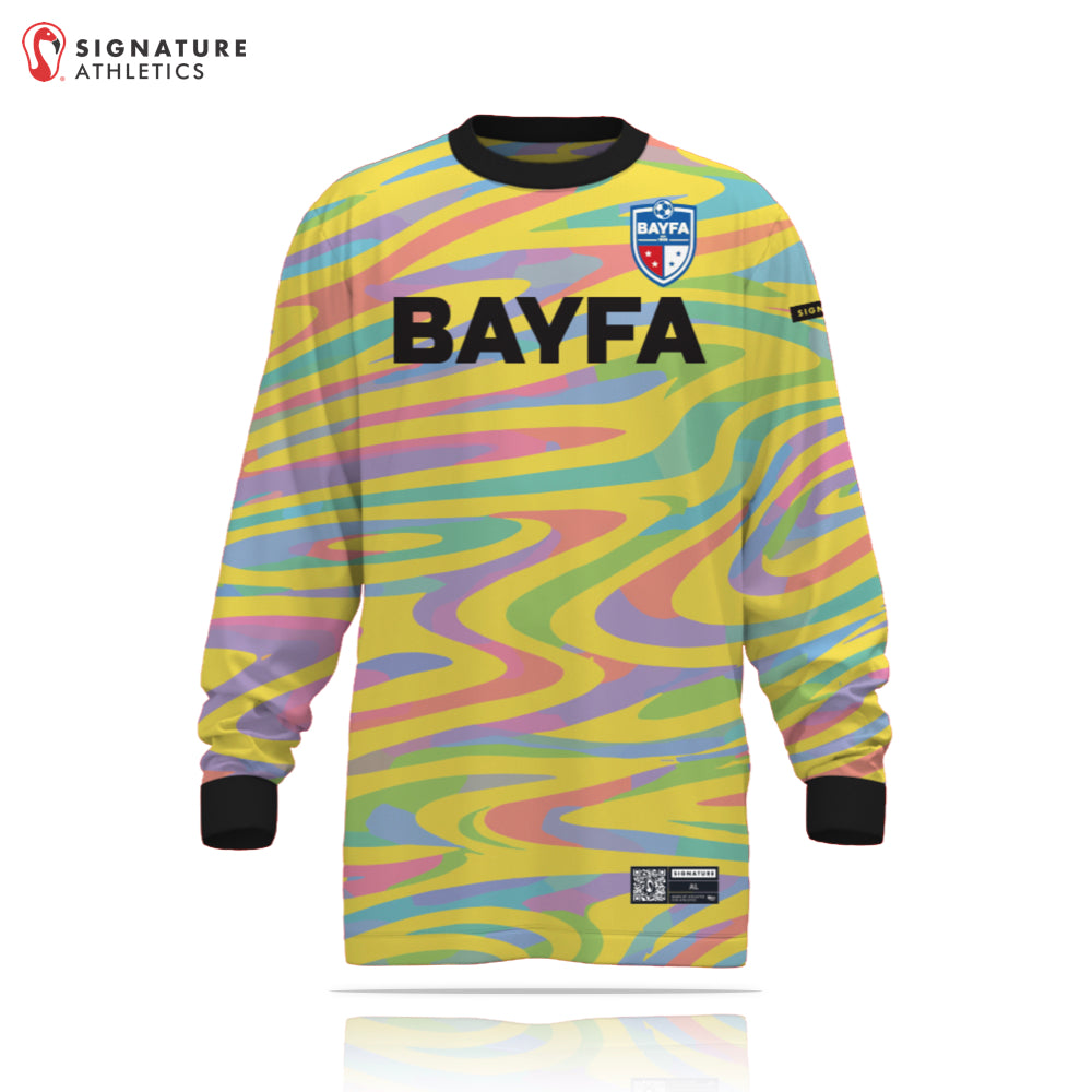 BAYFA Goalie Standard Uniform Men's Long Sleeve Tech Tee Swirls: BAYFA Standard Uniform