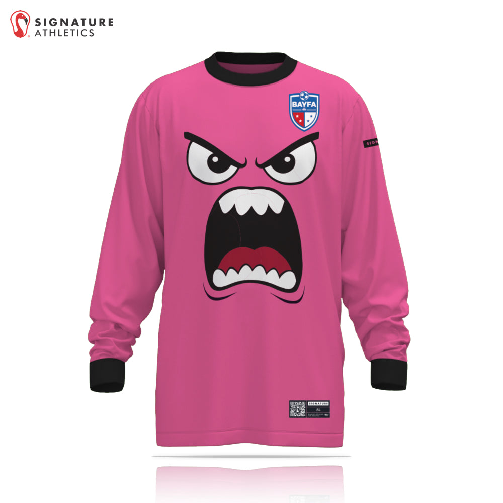 BAYFA Goalie Standard Uniform Men's Long Sleeve Tech Tee Chrome Pink: BAYFA Standard Uniform