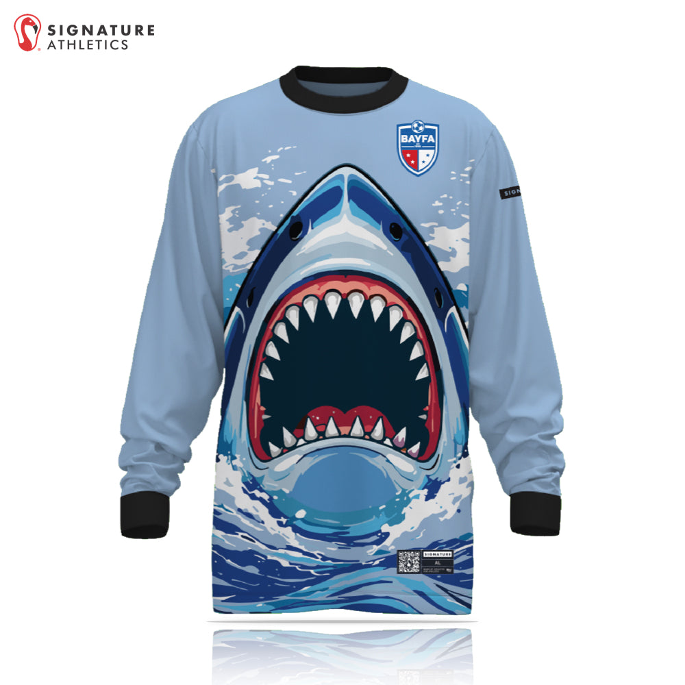 BAYFA Goalie Standard Uniform Men's Long Sleeve Tech Tee Carolina Blue: BAYFA Standard Uniform