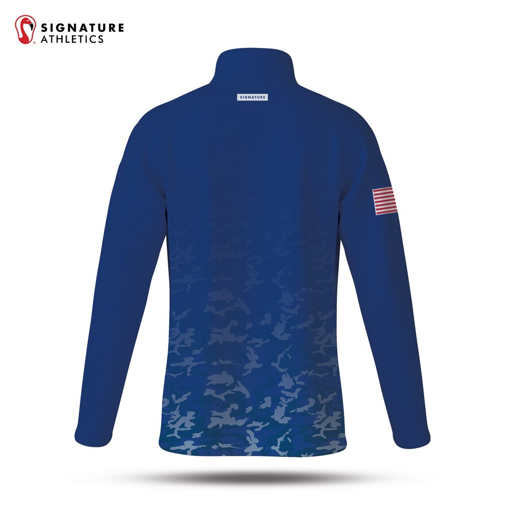 Fish Hawk Premier Navy Camo Quarter Zip