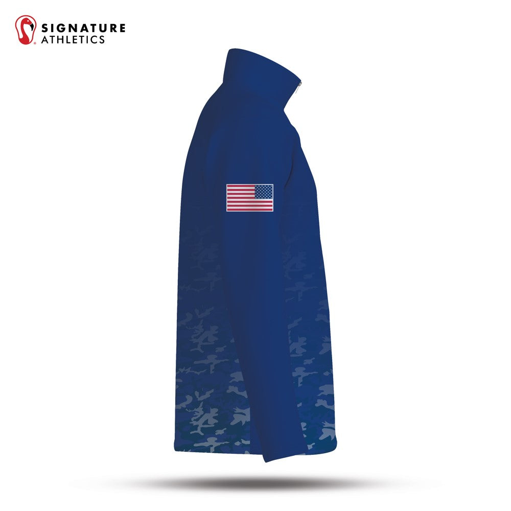Fish Hawk Premier Navy Camo Quarter Zip