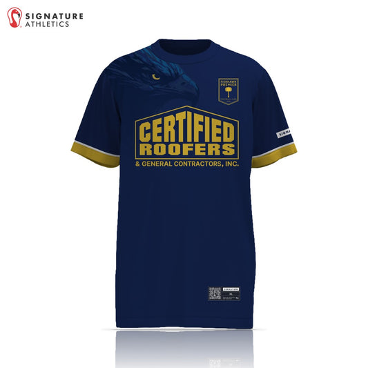 Fish Hawk Premier Men's Player Dark Navy Short Sleeve Tech Tee: FL Hawks