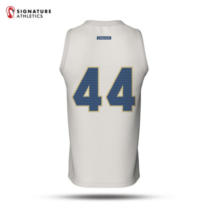 Shrewsbury Basketball Association 25-4 Navy Reversible Practice Jersey White Back